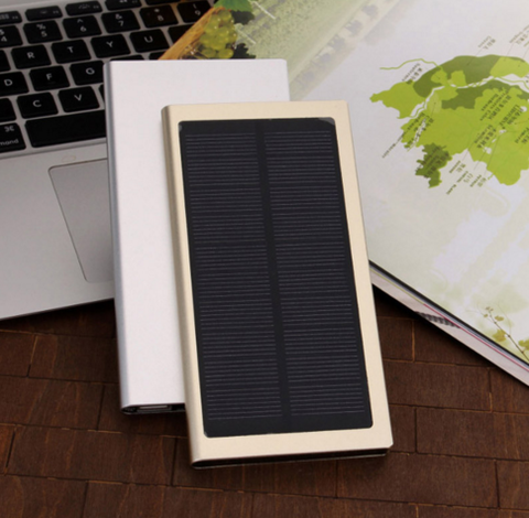 Solar Power Bank Metal Case Polymer