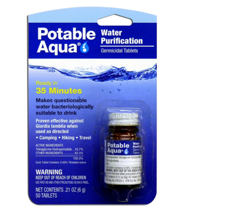 Potable Aqua Water Treatment Tablets